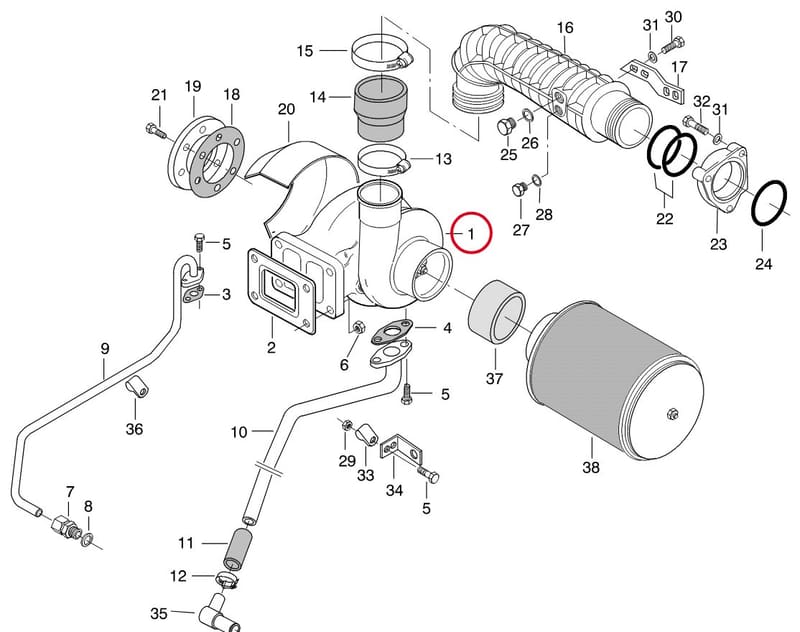 TURBOCHARGER ASS. 8363 59451