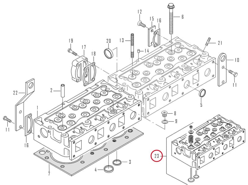 CYLINDER HEAD - THIS PRODUCT IS REPLACED! 8366 40897