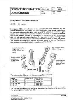 CONNECTING ROD (kit) 311, 320 8366 40968