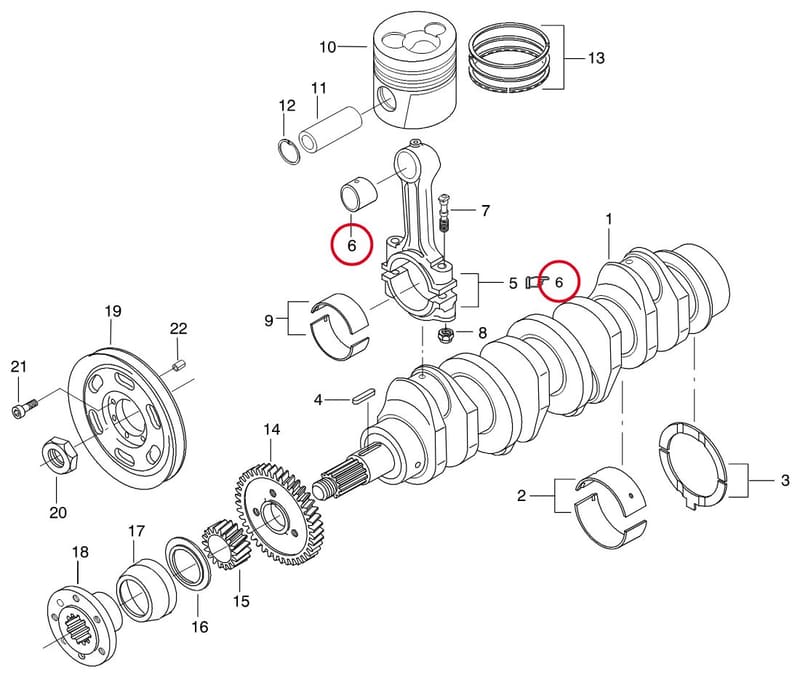 CONN.ROD BUSHING - THIS PRODUCT IS REPLACED! 8366 46271