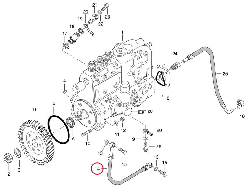OIL HOSE 8366 55396
