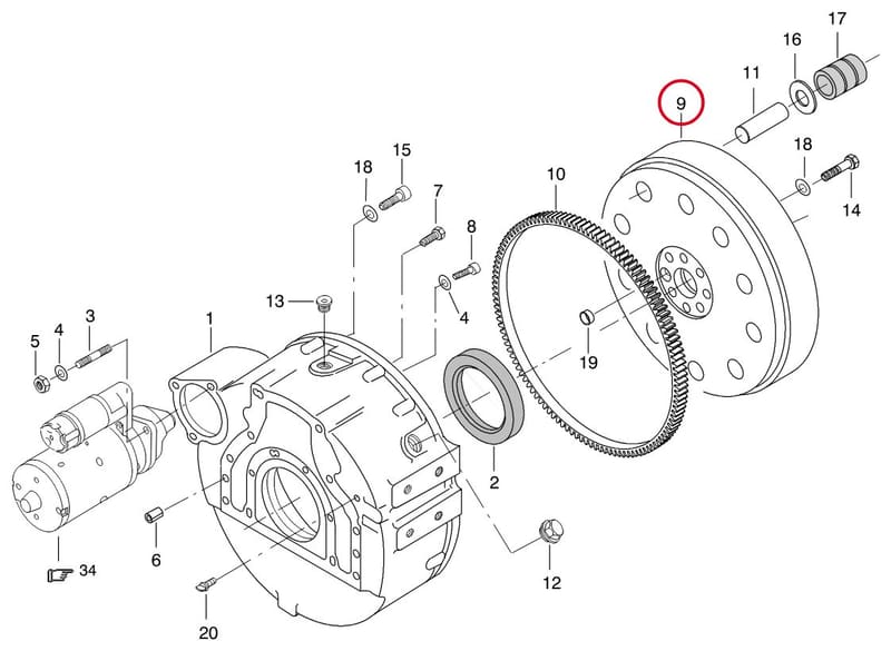 FLYWHEEL 8366 59753