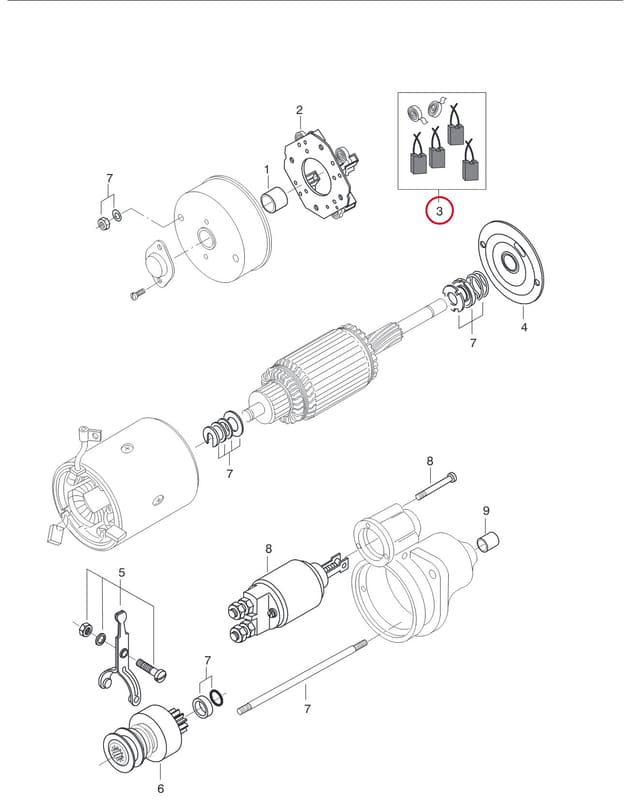 CARBON BRUSH SET 8366 62310