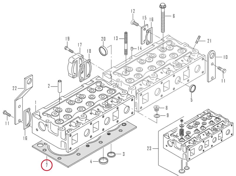 CYLINDER HEAD GASKET - THIS PRODUCT IS REPLACED! 8366 64155