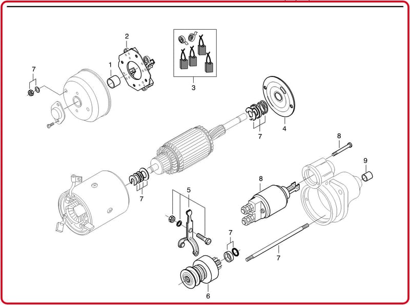 START MOTOR - THIS PRODUCT IS REPLACED! 8366 64355