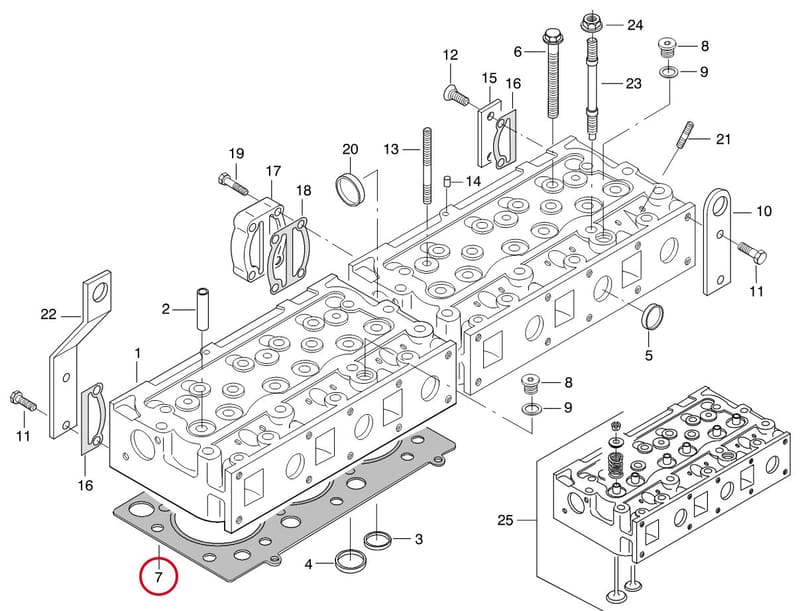 CYLINDER HEAD GASKET - THIS PRODUCT IS REPLACED! 8366 66302