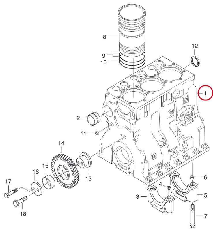 ENGINE BLOCK 8366 67523