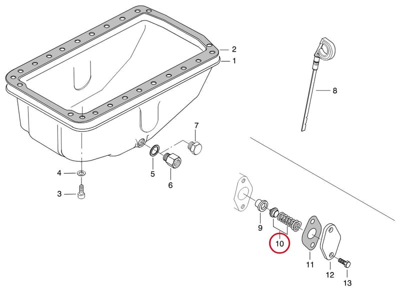 OVERFLOW VALVE SET 8366 67649