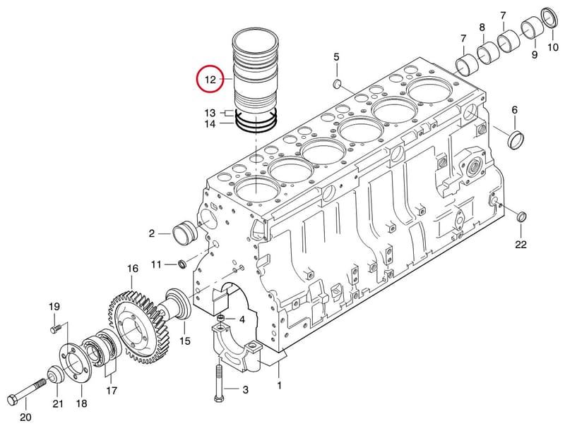 CYL LINER- THIS PRODUCT IS REPLACED! 8366 73191