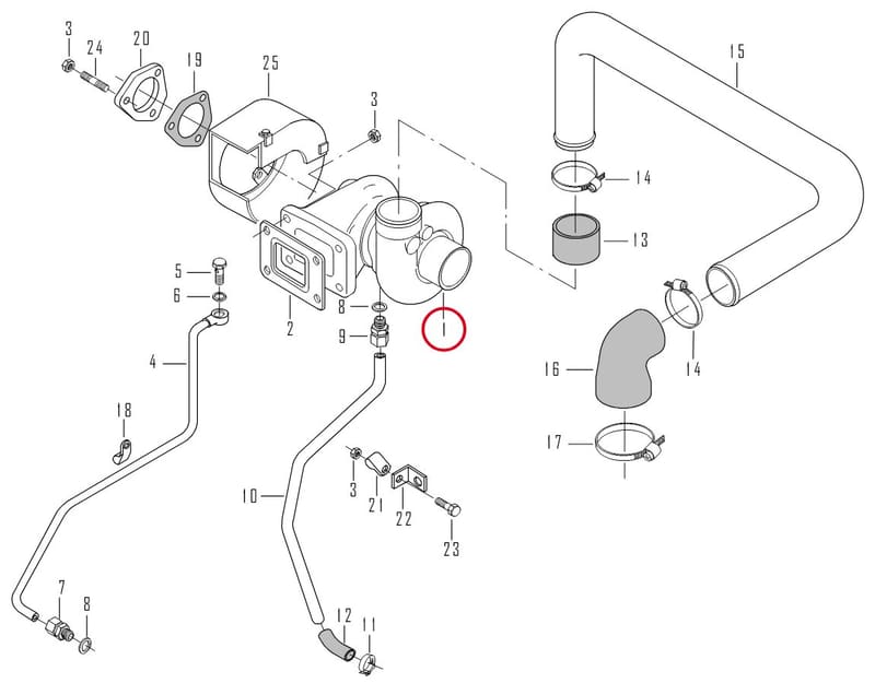 TURBOCHARGER ASS. - THIS PRODUCT IS REPLACED! 8367 47517