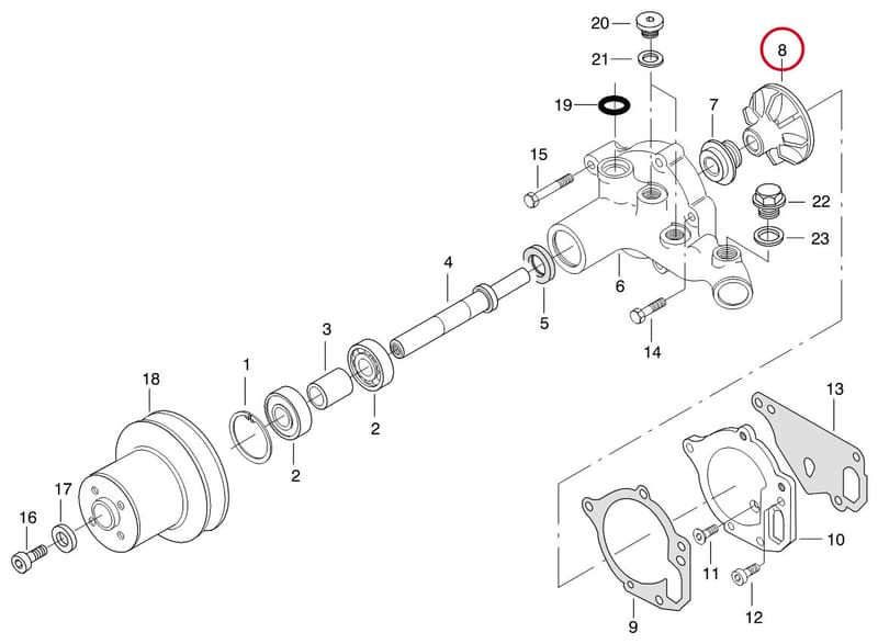 WHEEL PUMP 8367 64043