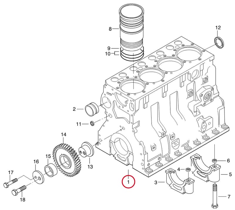 ENGINE BLOCK 8367 66377