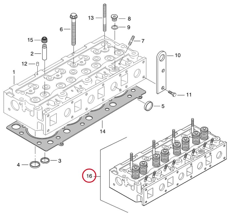 CYLINDER HEAD- THIS PRODUCT IS REPLACED! 8367 73288