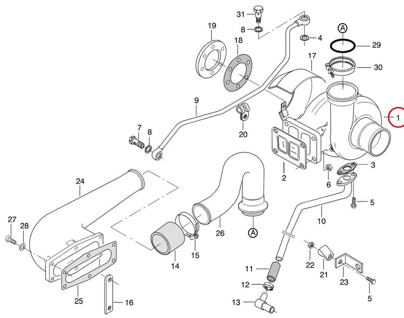 TURBOCHARGER ASS. 8368 40885