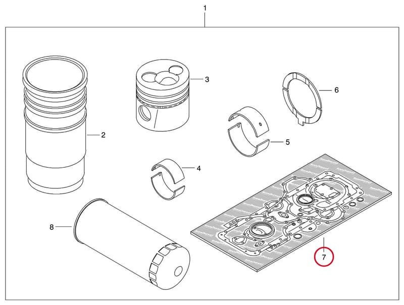ENGINE GASKET KIT 8368 40994