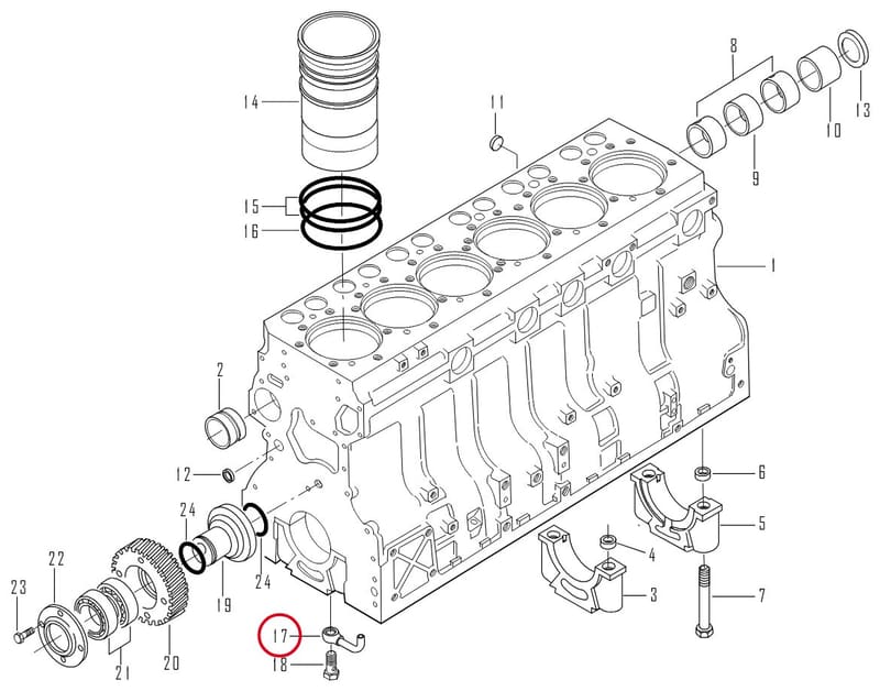 PISTON COOLING NOZZLE - THIS PRODUCT IS REPLACED! 8368 46231