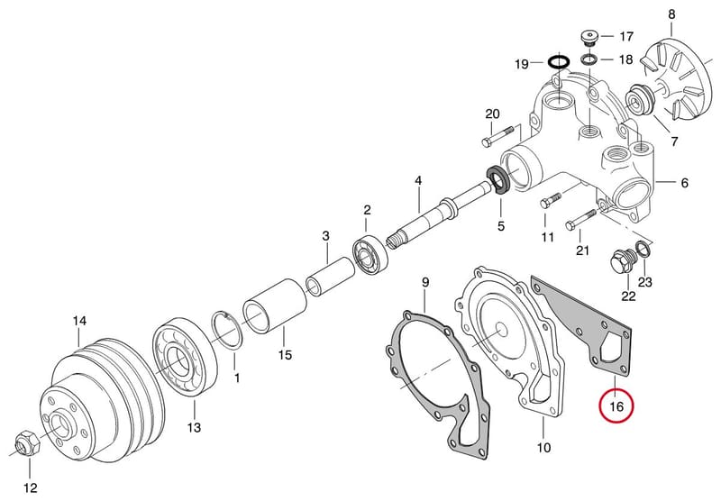 GASKET - THIS PRODUCT IS REPLACED! 8368 46305