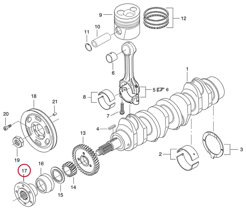 CRANKSHAFT HUB 8368 46463