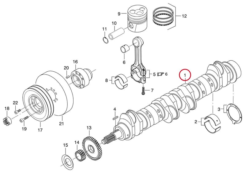 CRANKSHAFT- THIS PRODUCT IS REPLACED! 8368 52281