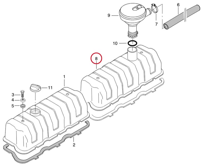 VALVE COVER 8368 52391
