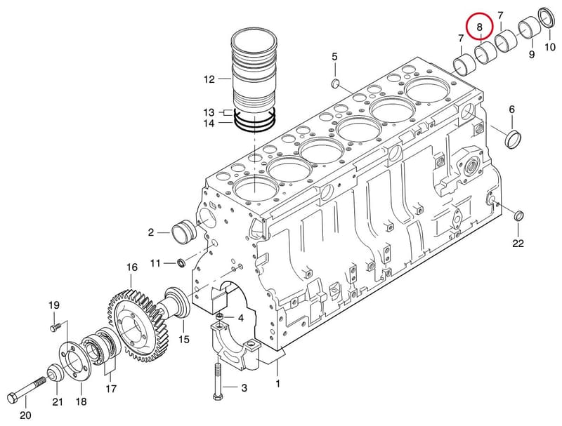 BUSHING - THIS PRODUCT IS REPLACED! 8368 52459