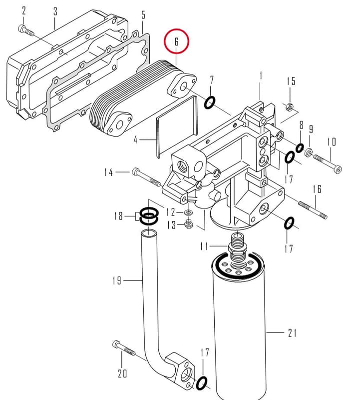 OIL COOLER 8368 55484