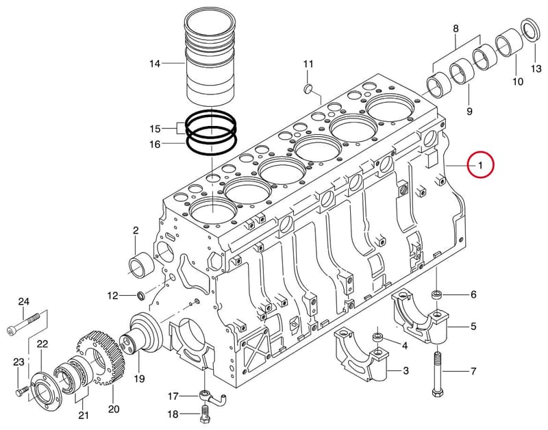 CYLINDER BLOCK KIT 8368 59155