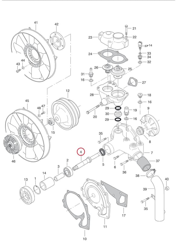 PUMP SHAFT 8368 59593