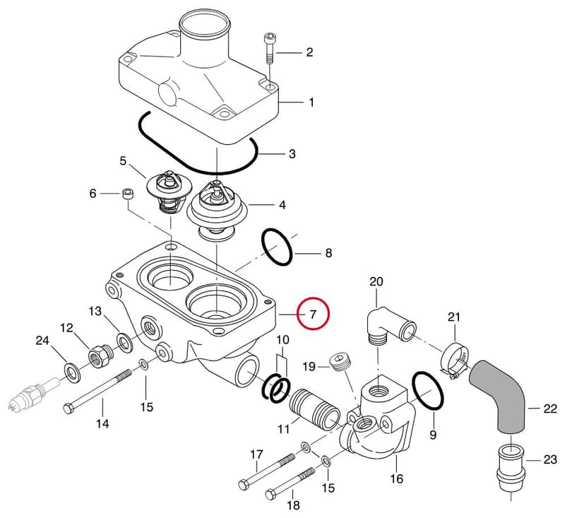 THERMOSTAT HOUSING 8368 62146