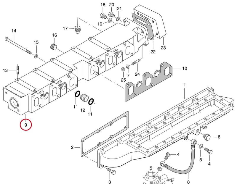EXHAUST MANIFOLD - THIS PRODUCT IS REPLACED! 8368 62151