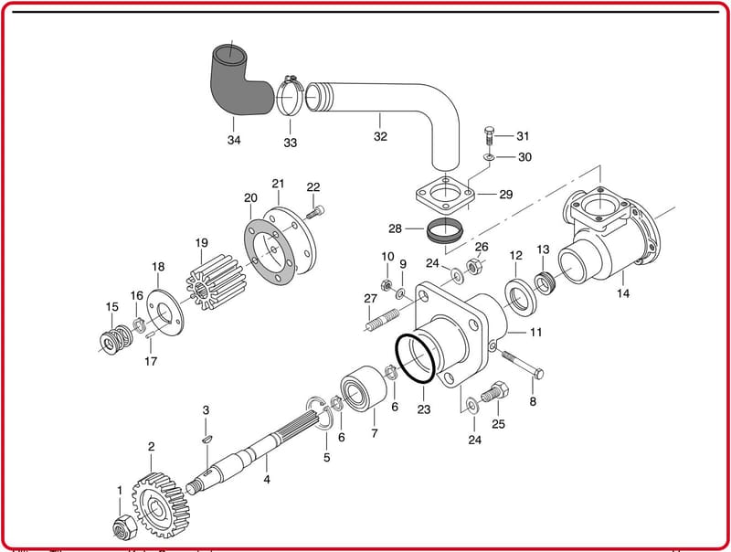 SEA WATER PUMP 8368 62189