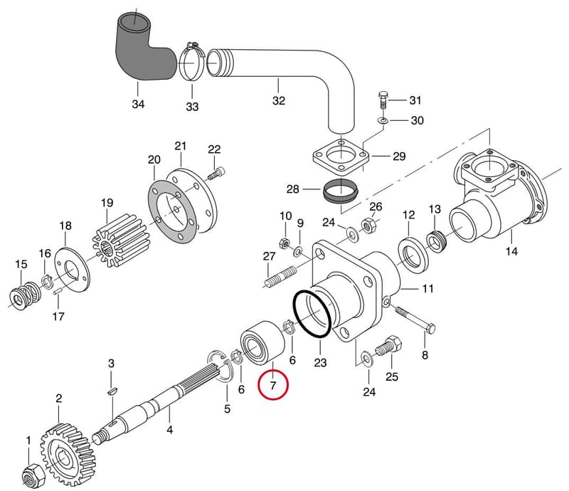 BEARING - THIS PRODUCT IS REPLACED! 8368 62194