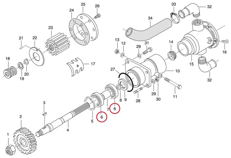 BEARING - THIS PRODUCT IS REPLACED! 8368 62277