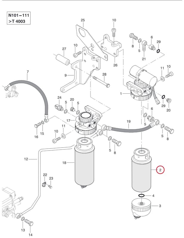 PREFILTER ELEMENT 8368 62600
