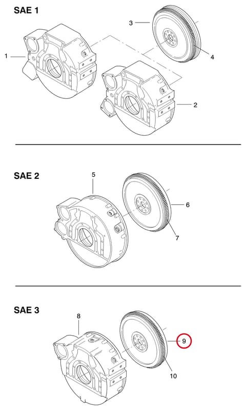 "FLYWHEEL SAE 11,5""" 8368 64270