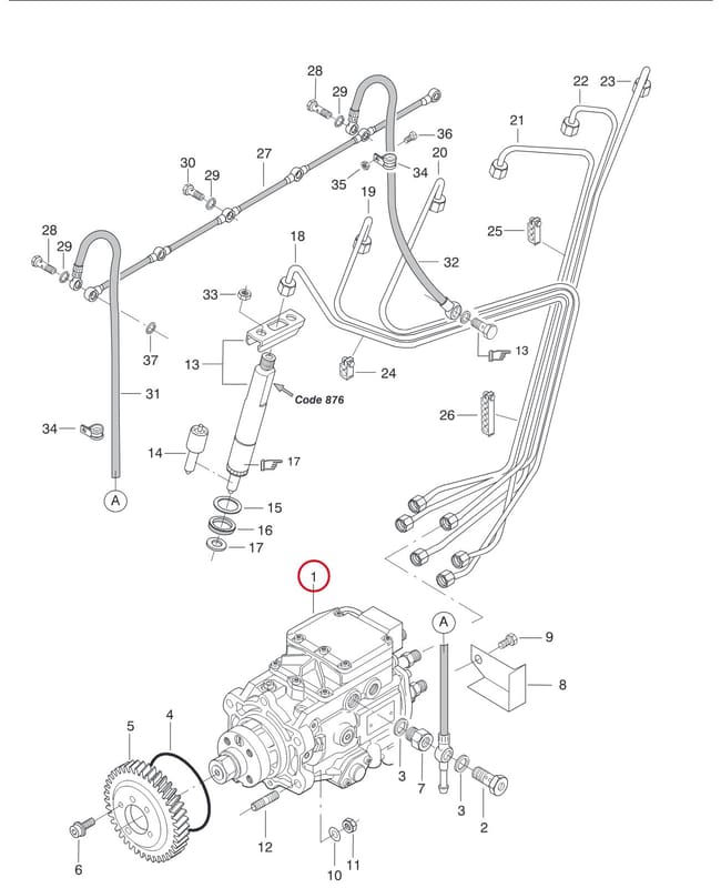 INJECTION PUMP ASS. (N7775) 8368 64609
