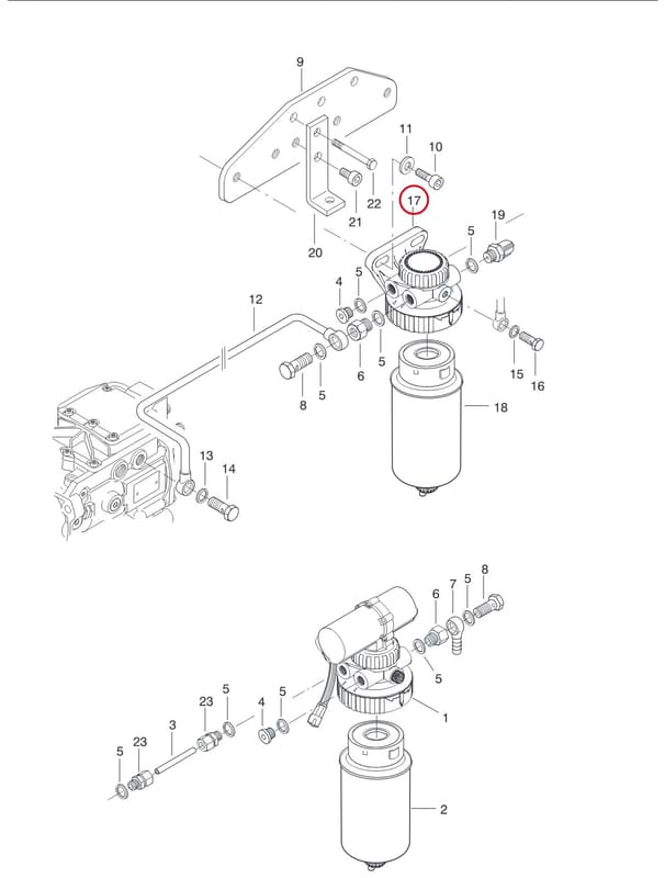 FUEL OIL FILTER 8368 66306