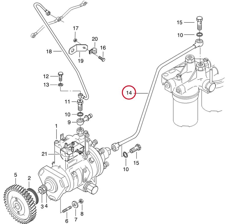 FUEL PIPE 8368 66389