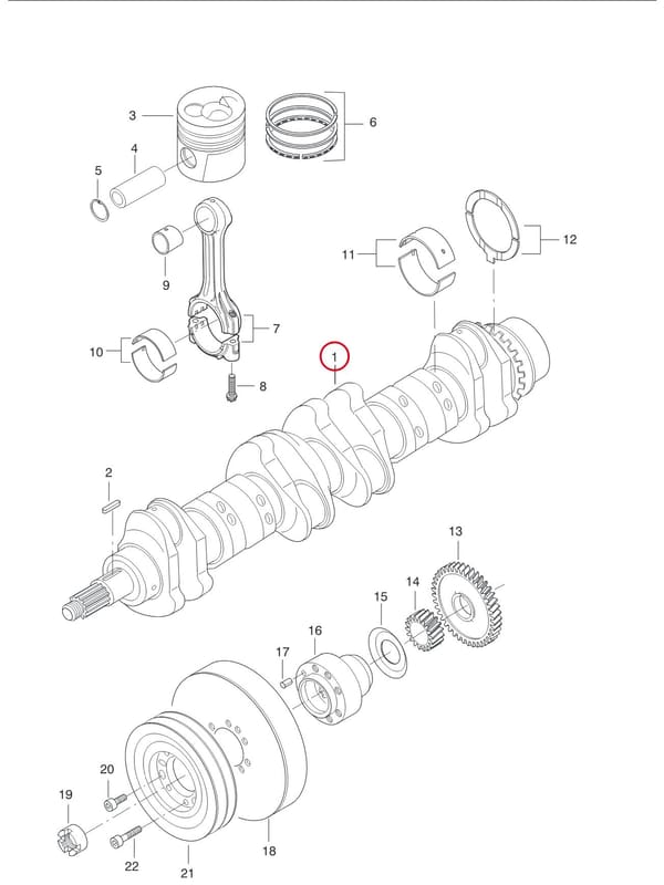 CRANKSHAFT 8368 66476