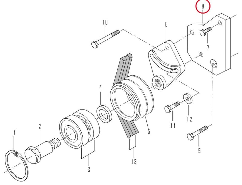 BELT TENSIONER PLATE 8368 66490
