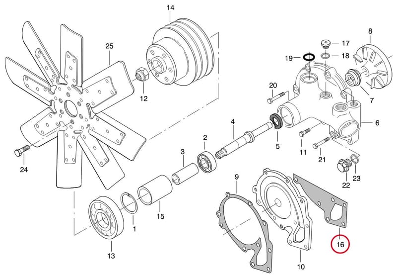 GASKET - THIS PRODUCT IS REPLACED! 8368 66742