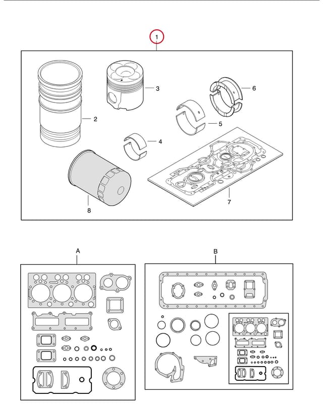 OVERHAUL KIT 8370 62648