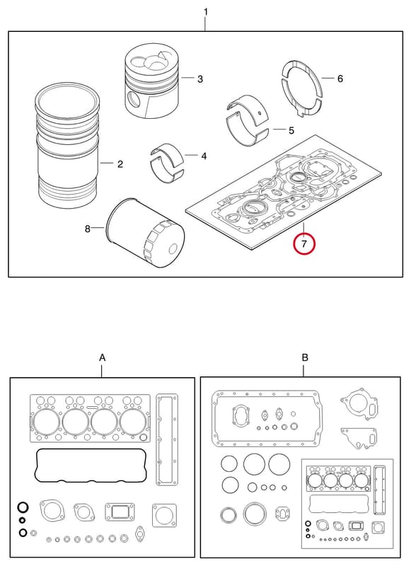GASKET KIT 8370 62691