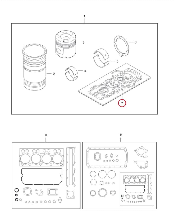 ENGINE GASKET KIT 8370 62724