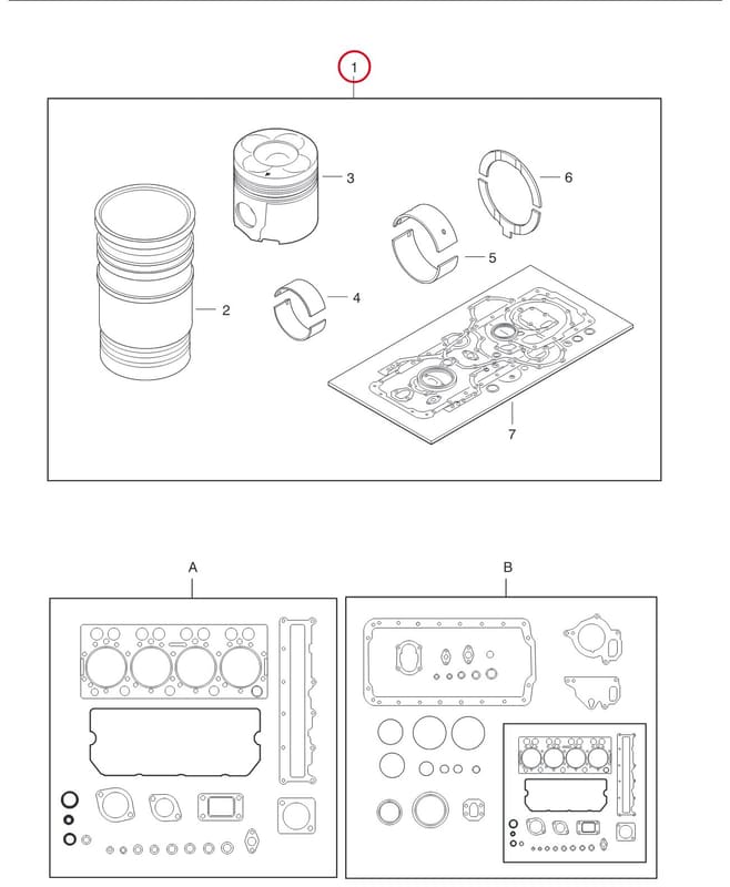 OVERHAUL KIT 8370 62725