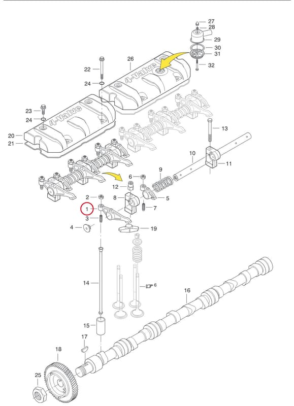 VALVE LEVER 8370 69011