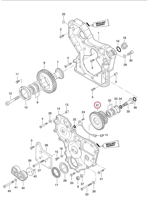 GEAR KIT 8370 70112