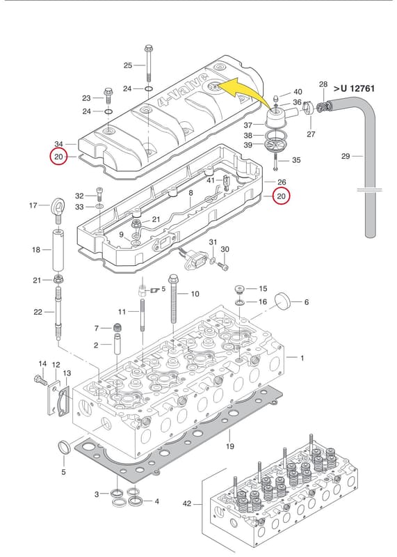 VALVE COVER GASKET 8370 70128
