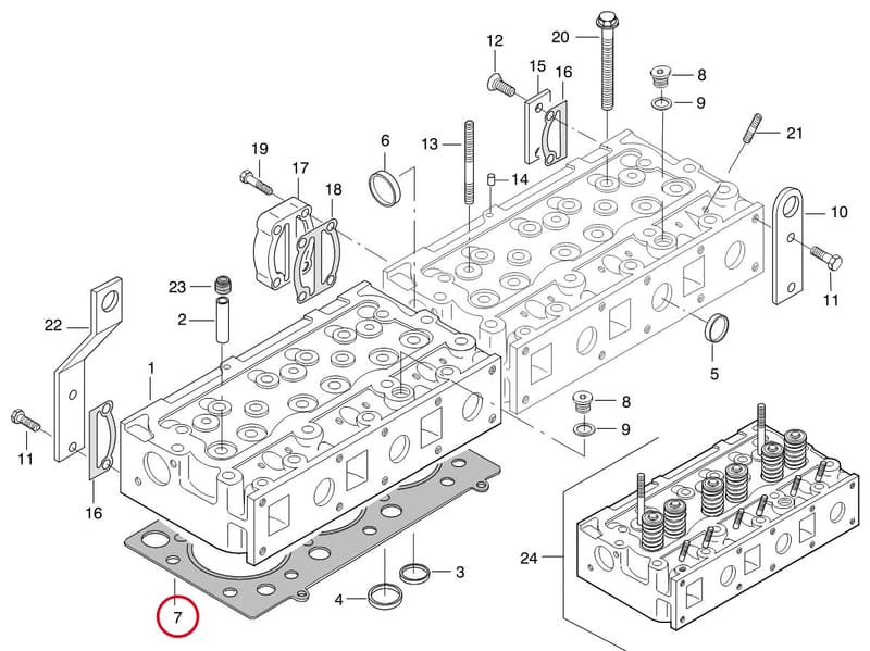 CYLINDER HEAD GASKET - THIS PRODUCT IS REPLACED! 8370 70290