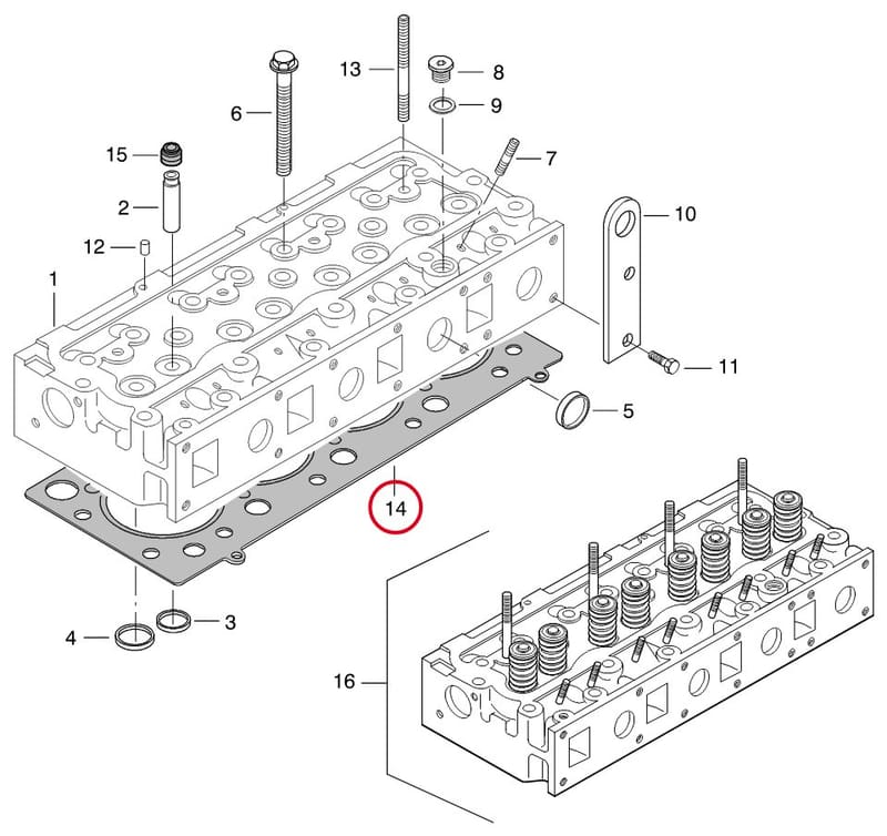 CYLINDER HEAD GASKET - THIS PRODUCT IS REPLACED! 8370 70291